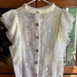 3/$20. ❤️❤️❤️ HOST PICK!! Large Crocheted Top